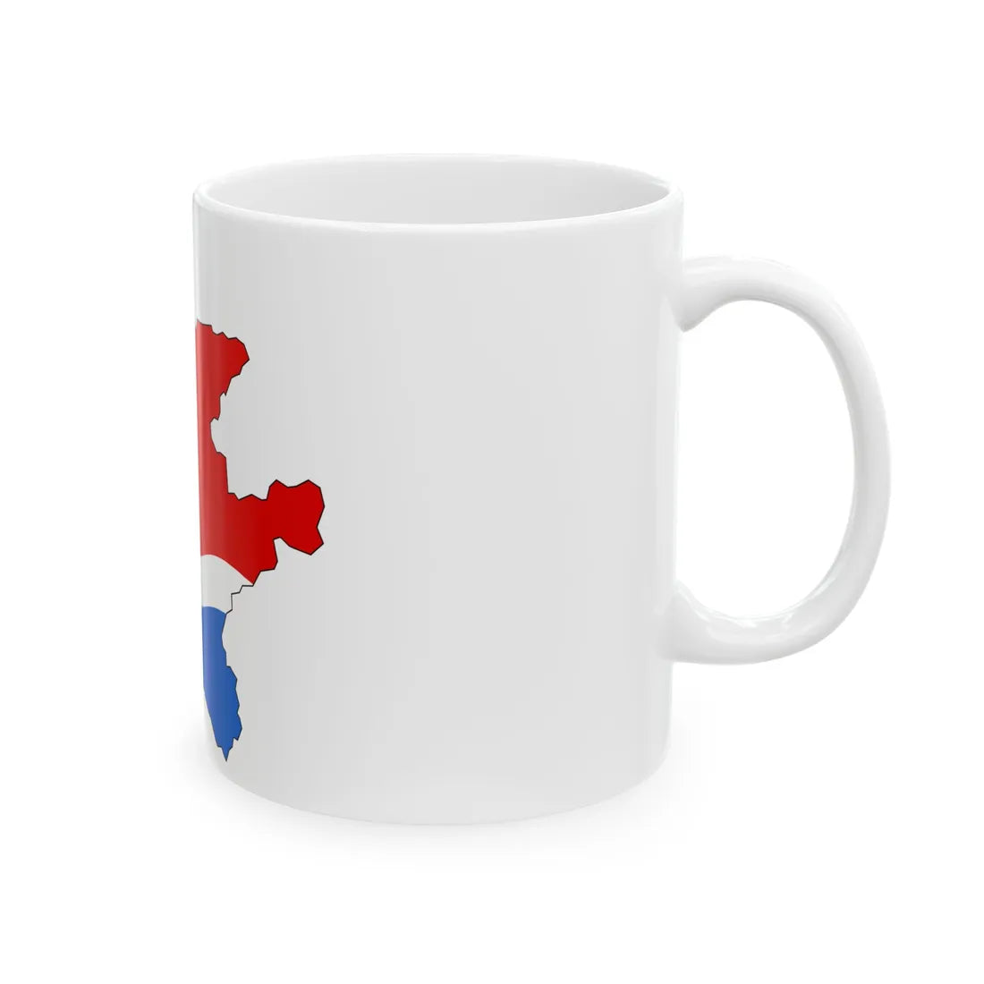 Amur-obl-geo-stub (Russia) White Coffee Mug - Go Mug Yourself