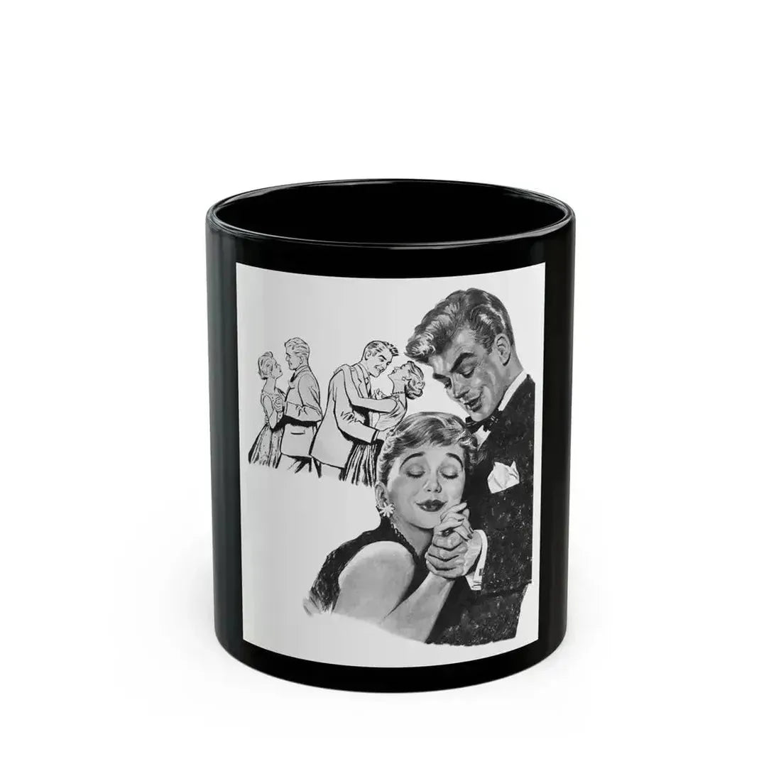 An Absolutely Perfect Man by Harriett Pratt, Woman magazine, 1957 - Black Coffee Mug 11oz - Go Mug Yourself