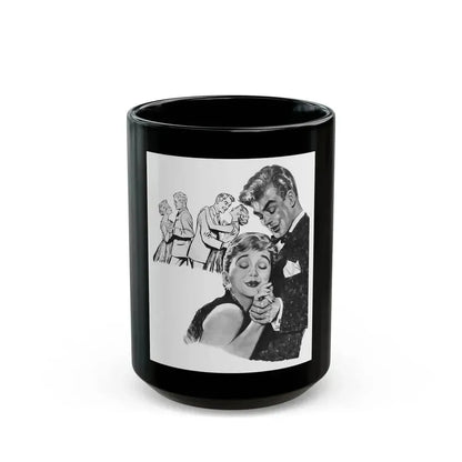 An Absolutely Perfect Man by Harriett Pratt, Woman magazine, 1957 - Black Coffee Mug 15oz - Go Mug Yourself