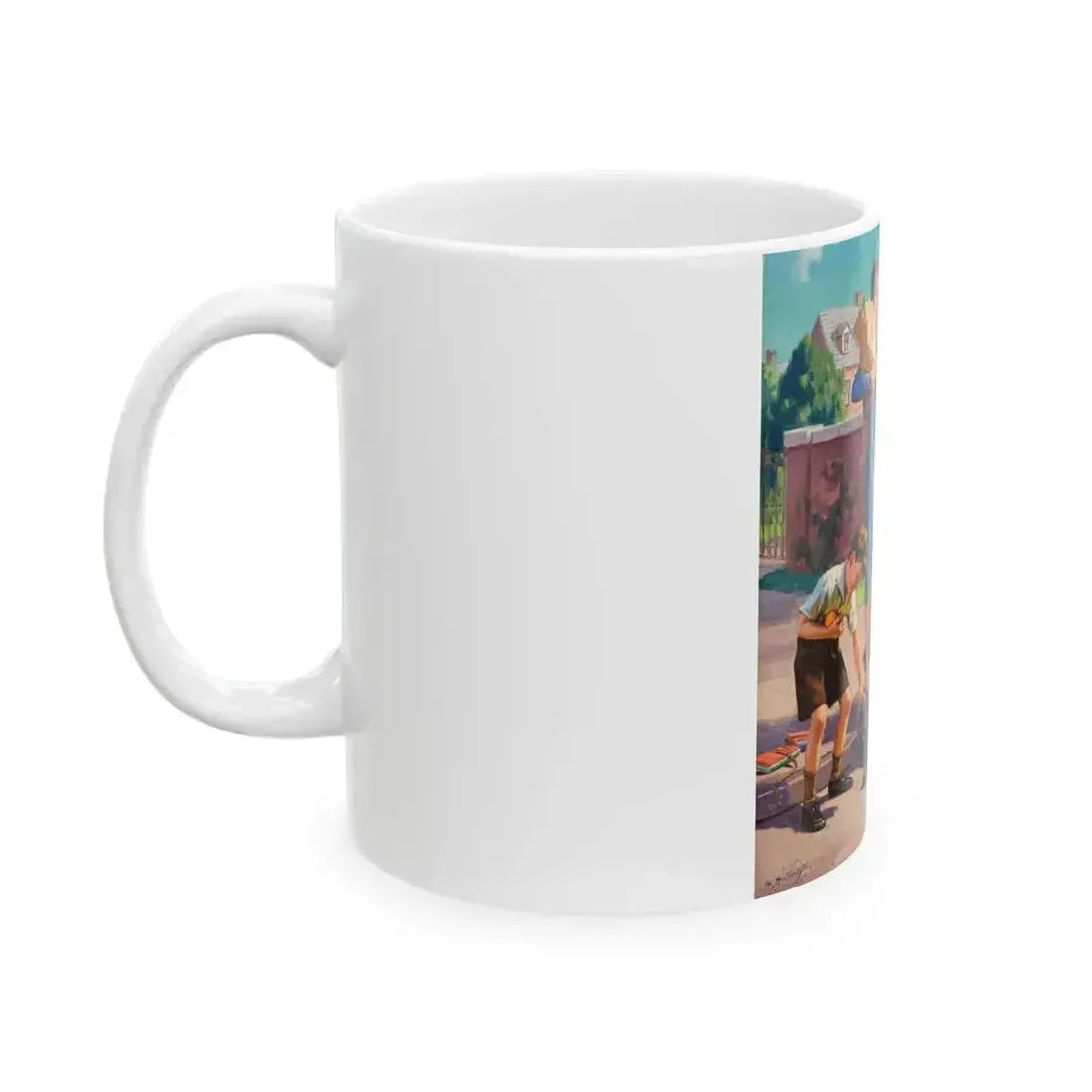 An Accident in the Cross Walk - White Coffee Mug - Go Mug Yourself