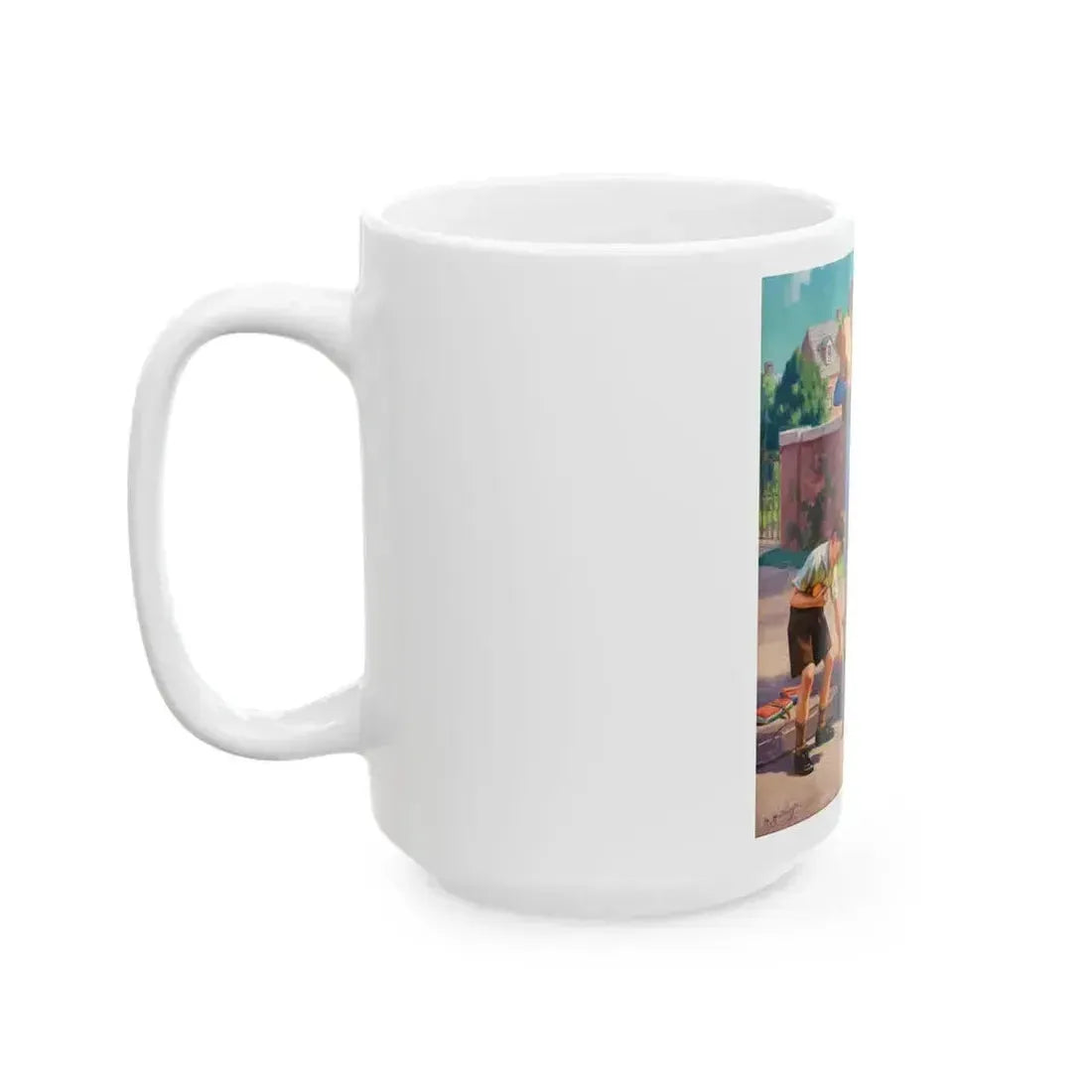 An Accident in the Cross Walk - White Coffee Mug - Go Mug Yourself