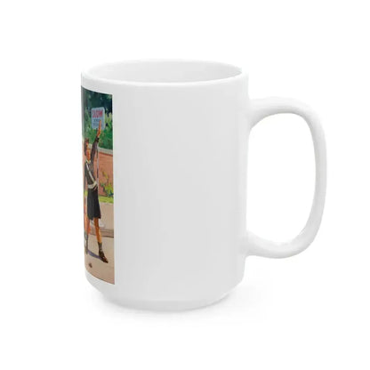 An Accident in the Cross Walk - White Coffee Mug - Go Mug Yourself