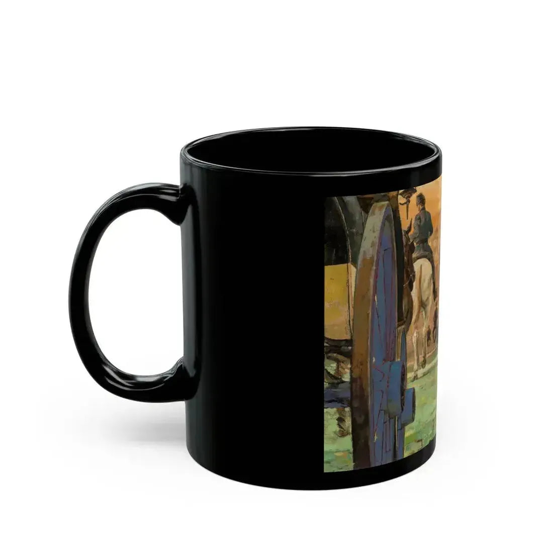 An Affair of Destiny, Saturday Evening Post interior illustration - Black Coffee Mug - Go Mug Yourself