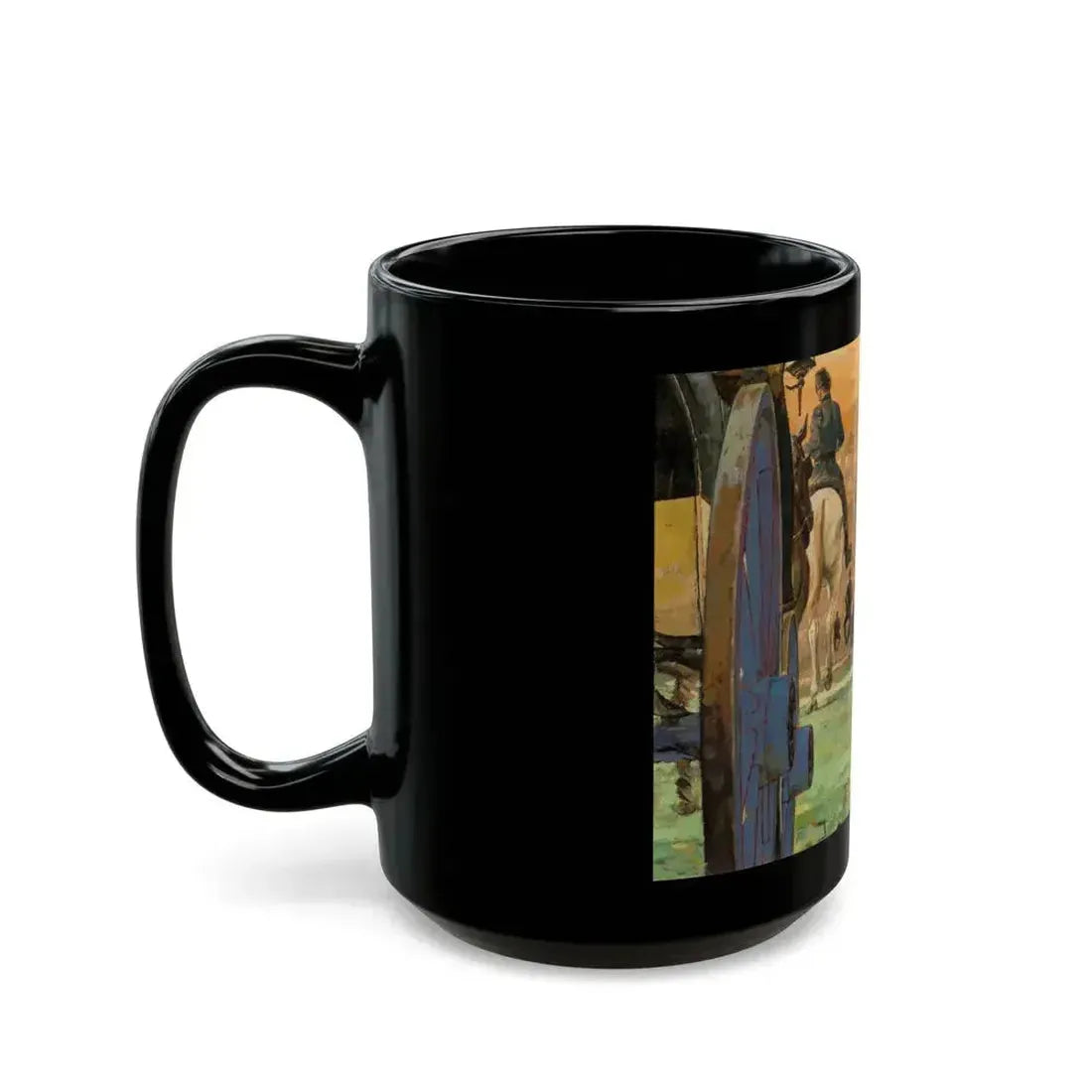 An Affair of Destiny, Saturday Evening Post interior illustration - Black Coffee Mug - Go Mug Yourself