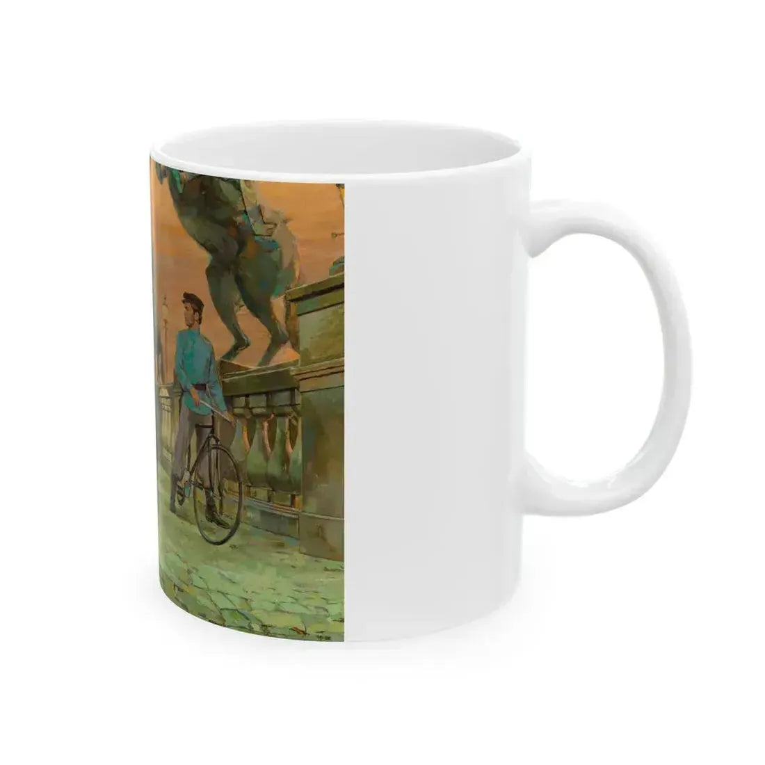 An Affair of Destiny, Saturday Evening Post interior illustration - White Coffee Mug - Go Mug Yourself