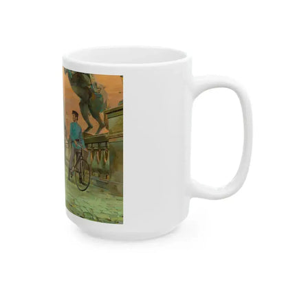 An Affair of Destiny, Saturday Evening Post interior illustration - White Coffee Mug - Go Mug Yourself