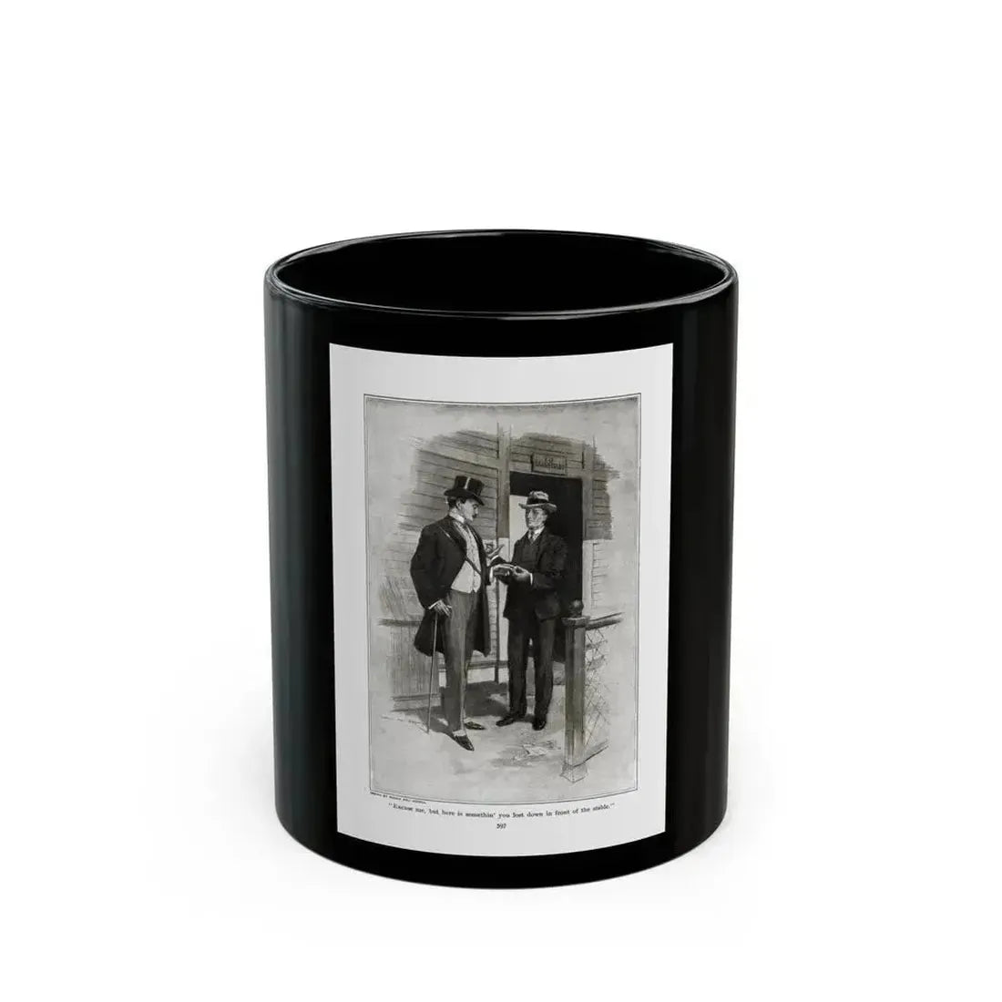 An Also Ran (1), RedBook magazine, September 1905 - Black Coffee Mug 11oz - Go Mug Yourself