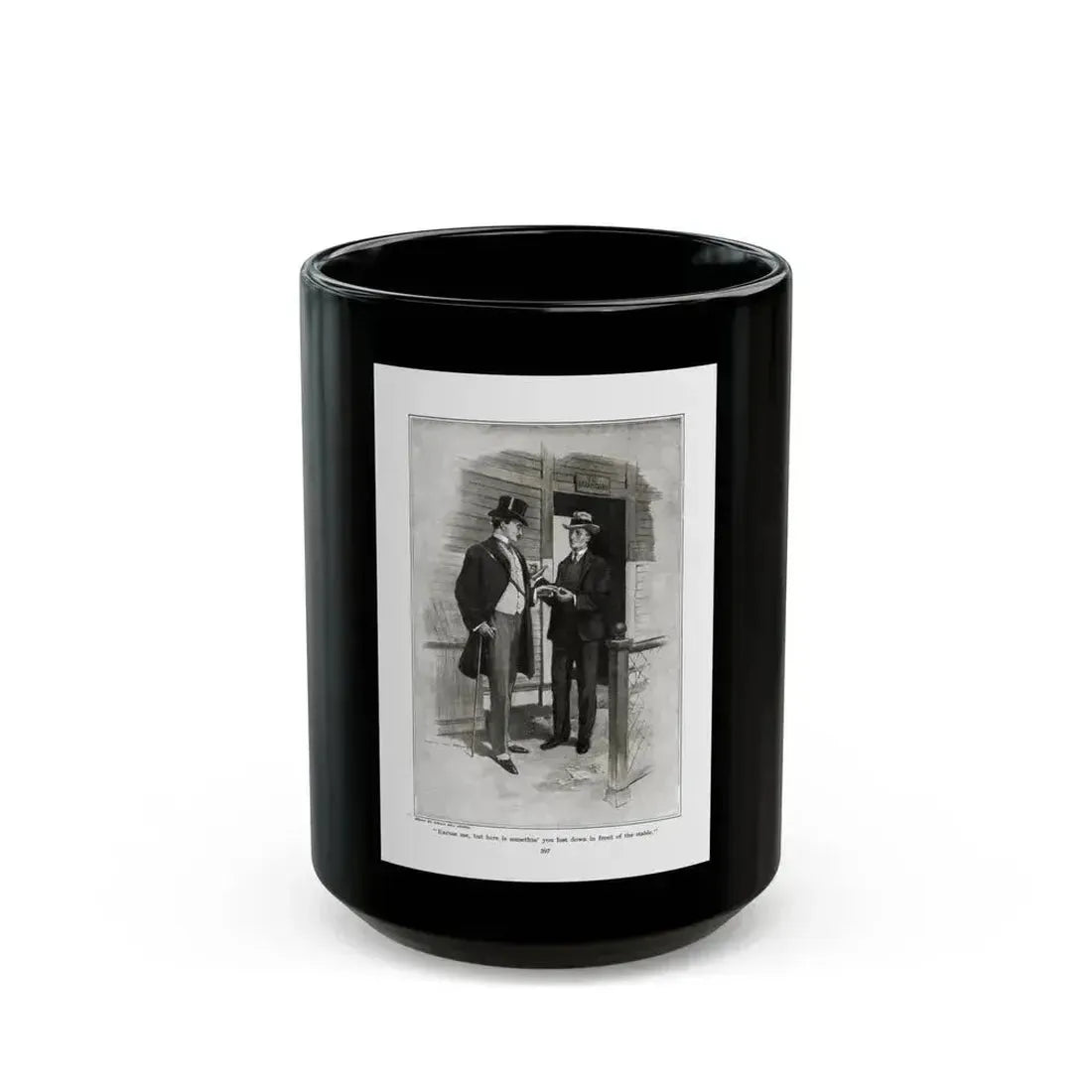 An Also Ran (1), RedBook magazine, September 1905 - Black Coffee Mug 15oz - Go Mug Yourself