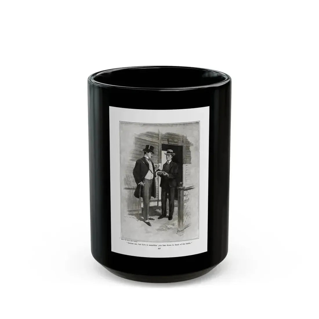 An Also Ran (1), RedBook magazine, September 1905 - Black Coffee Mug 15oz - Go Mug Yourself