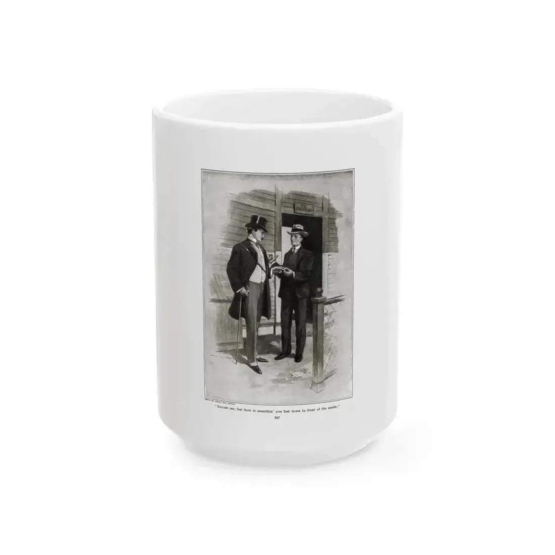 An Also Ran (1), RedBook magazine, September 1905 - White Coffee Mug 15oz - Go Mug Yourself