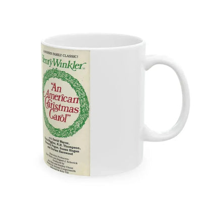 AN AMERICAN CHRISTMAS CAROL HENRY WINKLER (VHS COVER) - White Coffee Mug - Go Mug Yourself