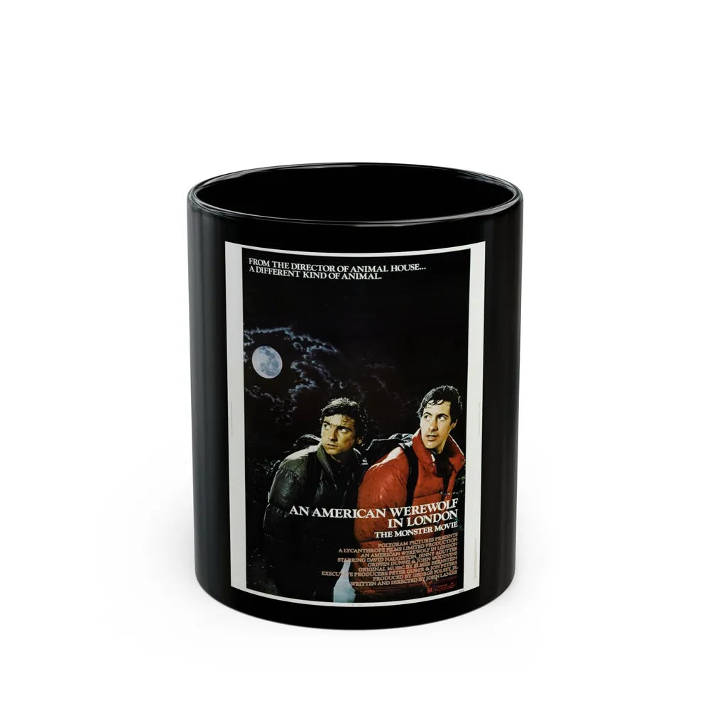 AN AMERICAN WEREWOLF IN LONDON 1981 Movie Poster - Black Coffee Mug-11oz-Go Mug Yourself