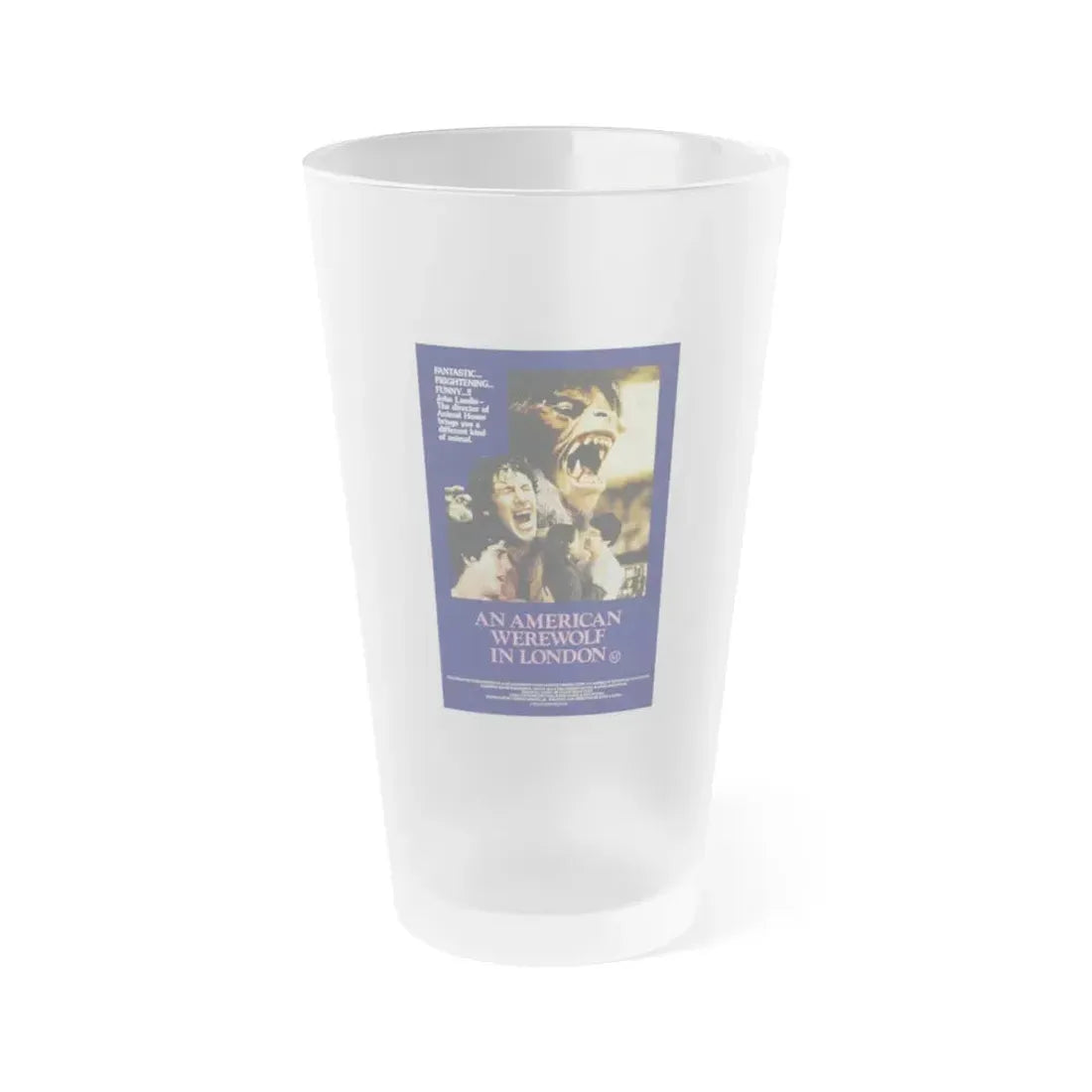 AN AMERICAN WEREWOLF IN LONDON (3) 1981 Movie Poster - Frosted Pint Glass 16oz Default Title - Go Mug Yourself