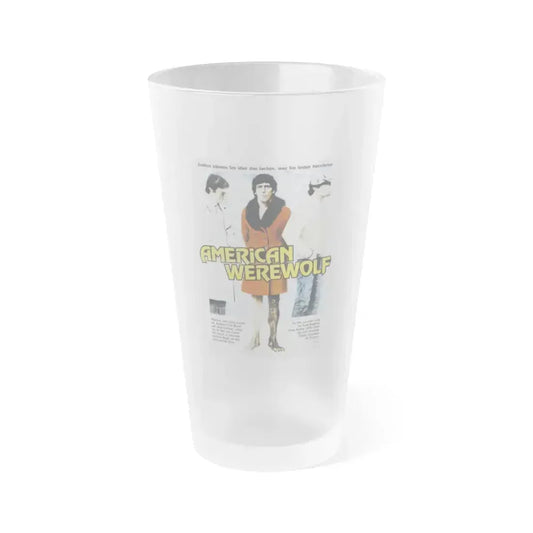 AN AMERICAN WEREWOLF IN LONDON (GERMAN) 1981 Movie Poster - Frosted Pint Glass 16oz 16oz Frosted - Go Mug Yourself