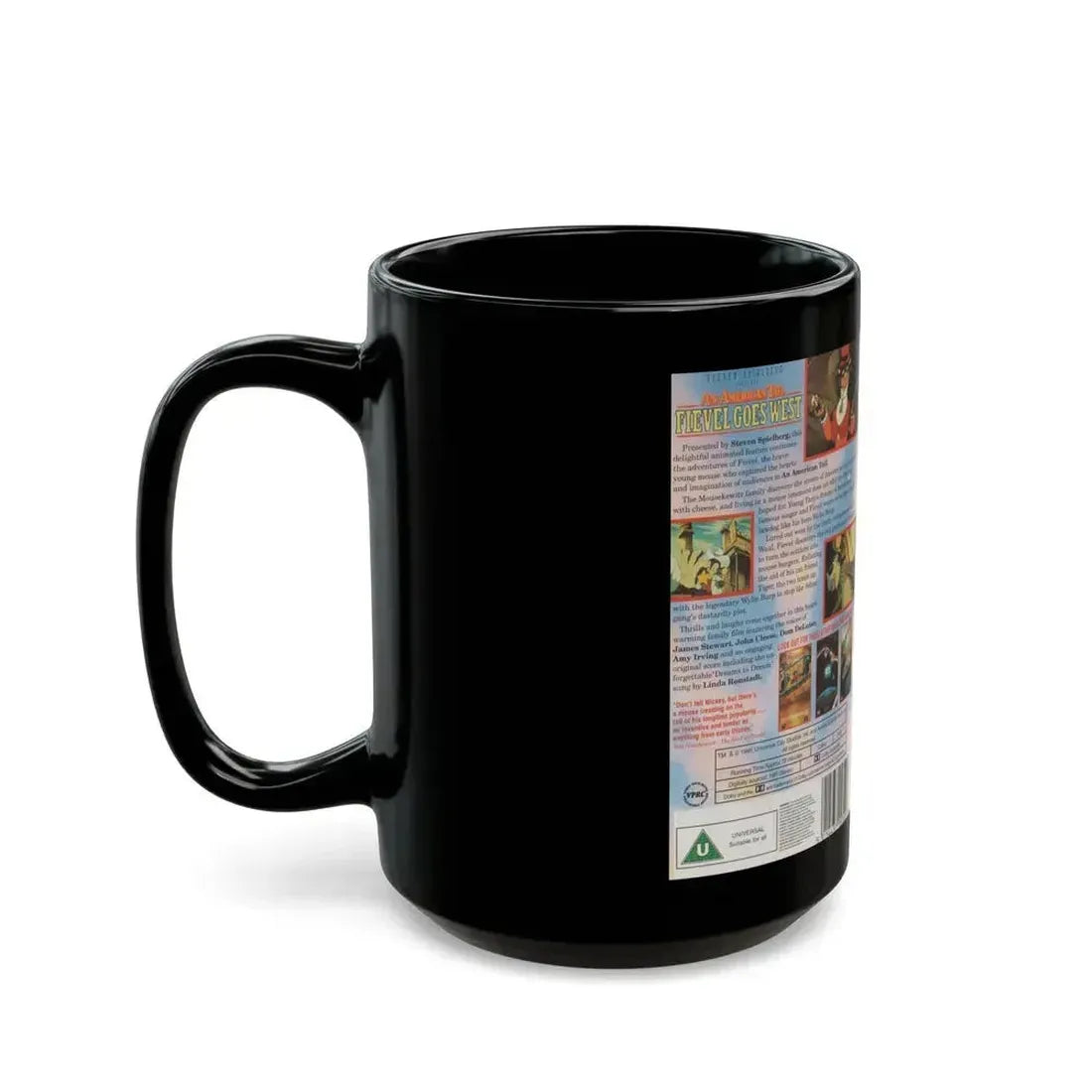 AN AMERICAN0TAIL FIEVEL GOES WEST (VHS COVER) - Black Coffee Mug - Go Mug Yourself