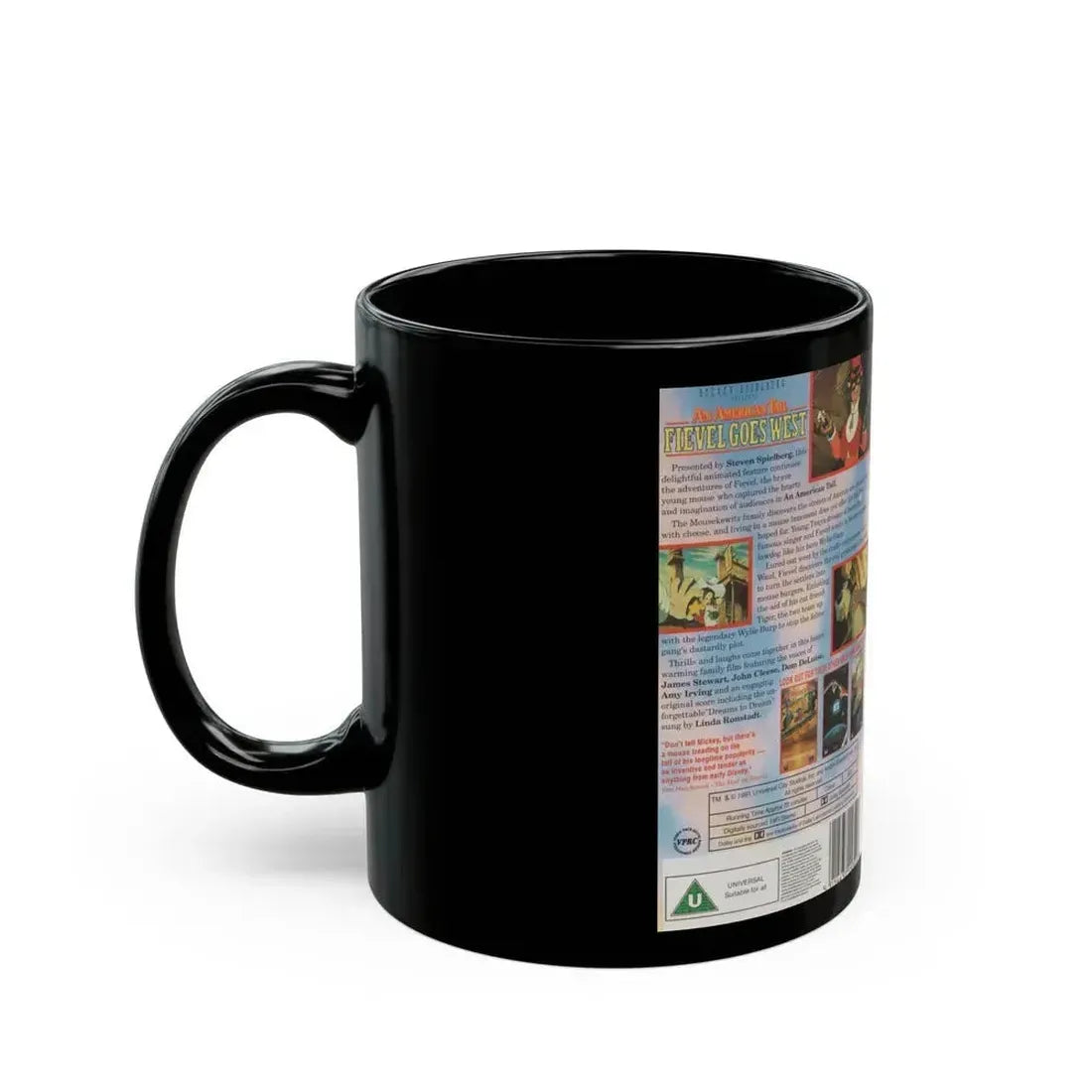 AN AMERICAN0TAIL FIEVEL GOES WEST (VHS COVER) - Black Coffee Mug - Go Mug Yourself