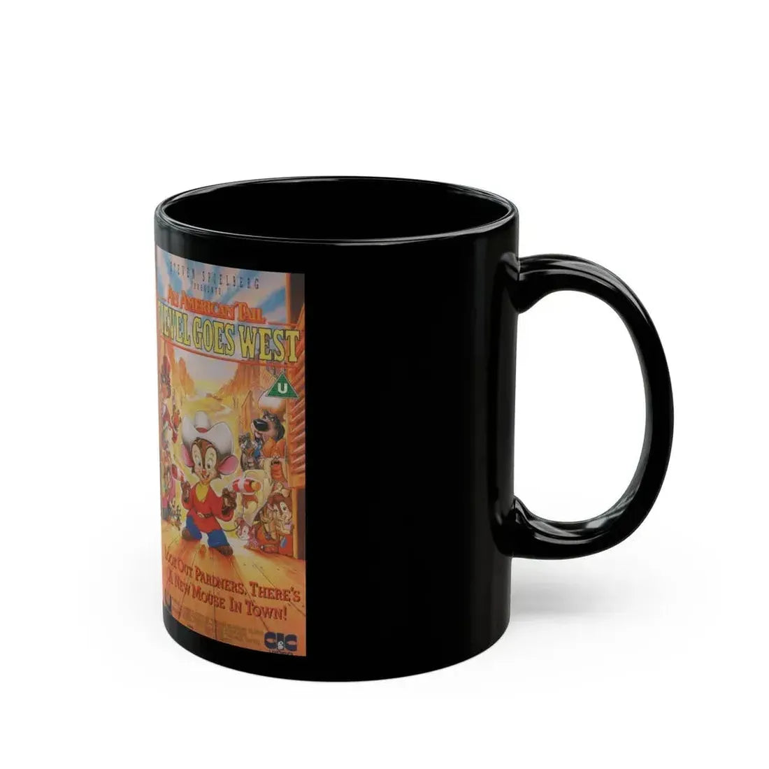 AN AMERICAN0TAIL FIEVEL GOES WEST (VHS COVER) - Black Coffee Mug - Go Mug Yourself