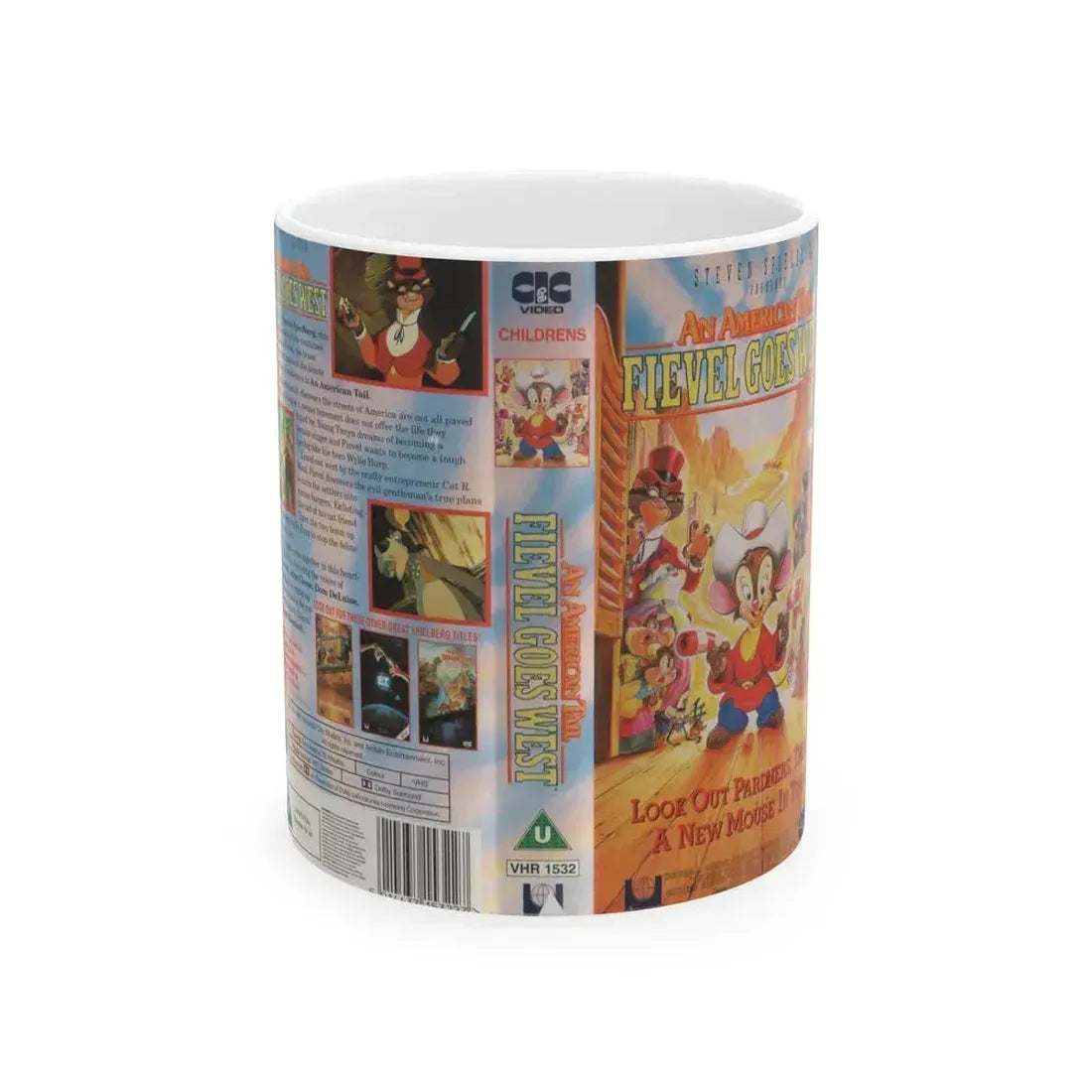AN AMERICAN0TAIL FIEVEL GOES WEST (VHS COVER) - White Coffee Mug 11oz - Go Mug Yourself