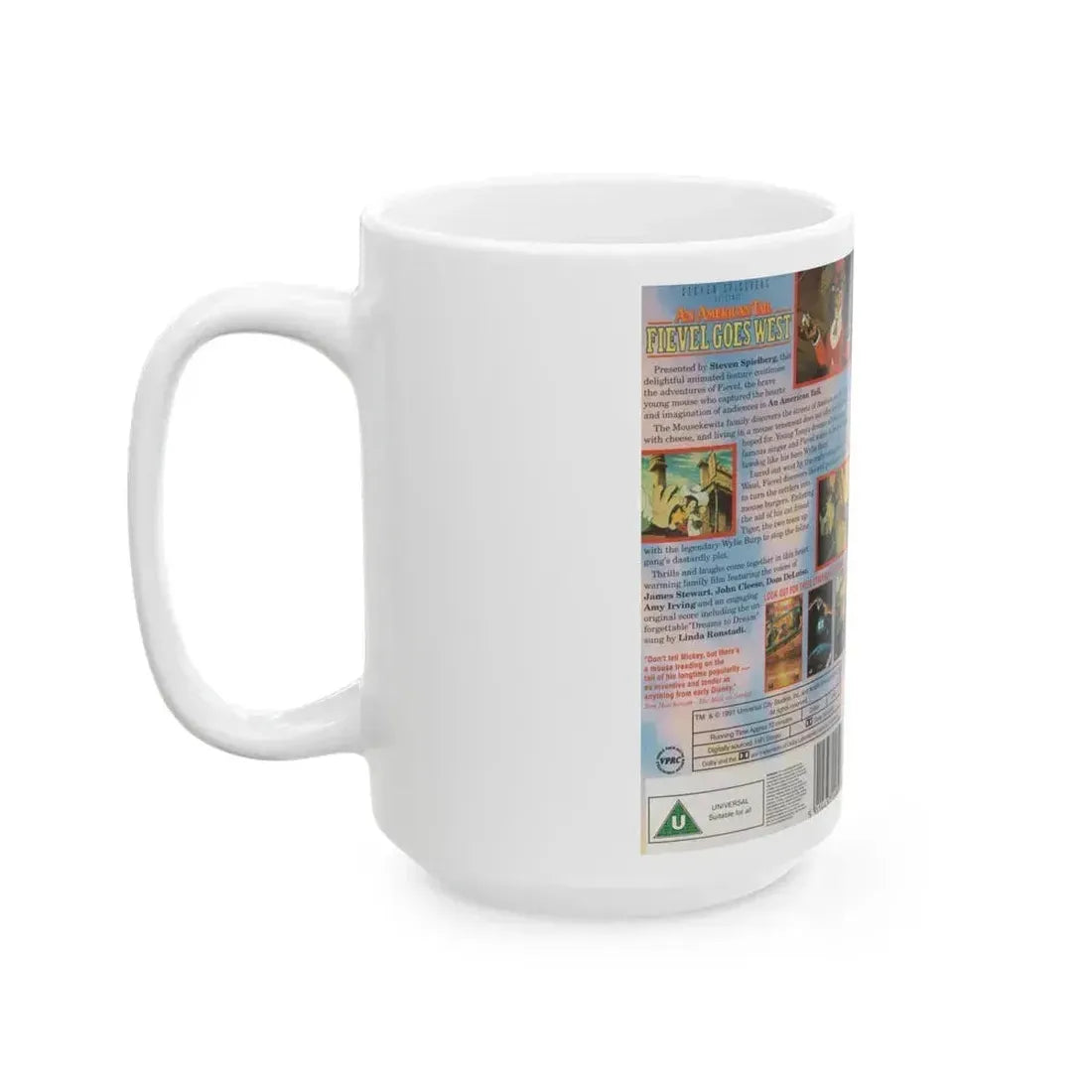 AN AMERICAN0TAIL FIEVEL GOES WEST (VHS COVER) - White Coffee Mug - Go Mug Yourself