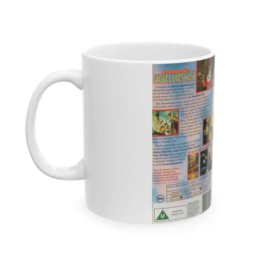 AN AMERICAN0TAIL FIEVEL GOES WEST (VHS COVER) - White Coffee Mug - Go Mug Yourself