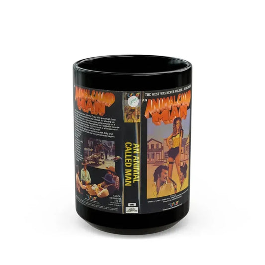 AN ANIMAL CALLED MAN (VHS COVER) - Black Coffee Mug 15oz - Go Mug Yourself