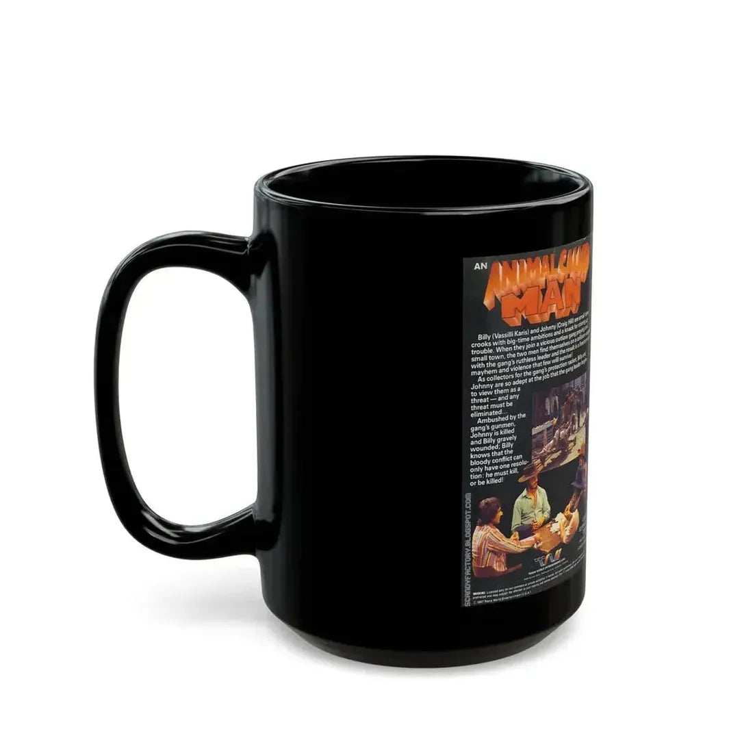 AN ANIMAL CALLED MAN (VHS COVER) - Black Coffee Mug - Go Mug Yourself