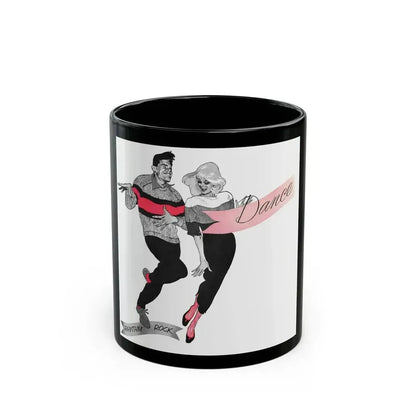 An article on dance steps, Woman's Own magazine, 1959 - Black Coffee Mug 11oz - Go Mug Yourself