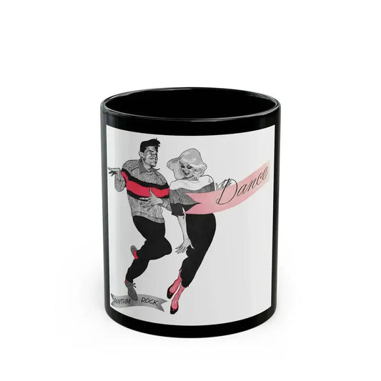 An article on dance steps, Woman's Own magazine, 1959 - Black Coffee Mug 11oz - Go Mug Yourself