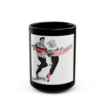 An article on dance steps, Woman's Own magazine, 1959 - Black Coffee Mug 15oz - Go Mug Yourself