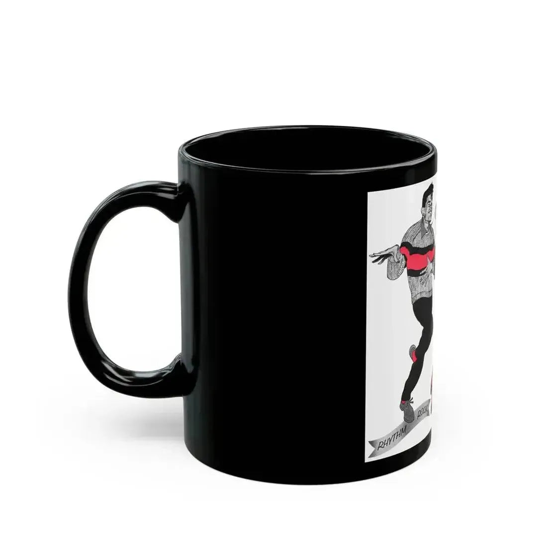 An article on dance steps, Woman's Own magazine, 1959 - Black Coffee Mug - Go Mug Yourself