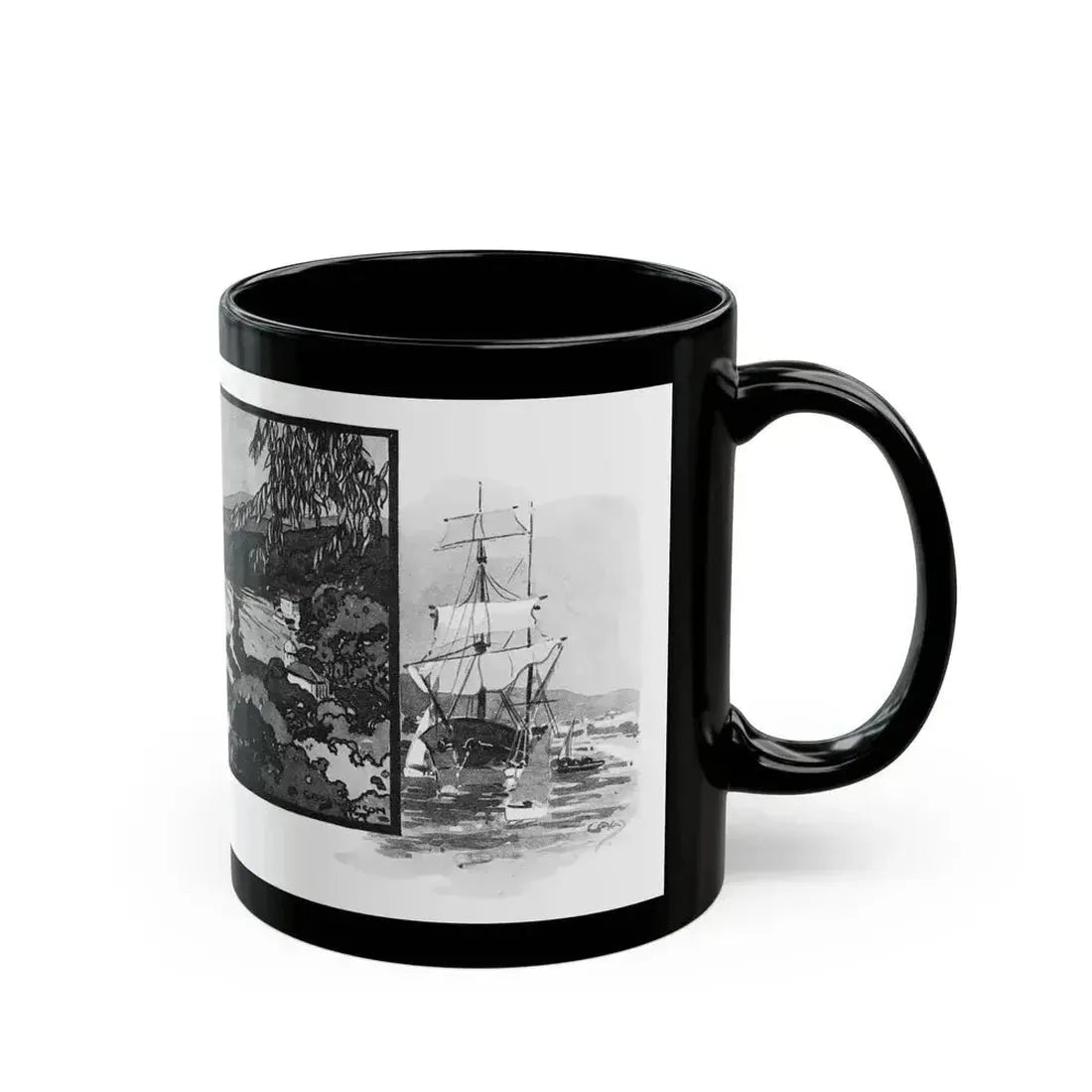 An Author In France by J. D. Beresford, Good Housekeeping magazine, 1927 - Black Coffee Mug - Go Mug Yourself