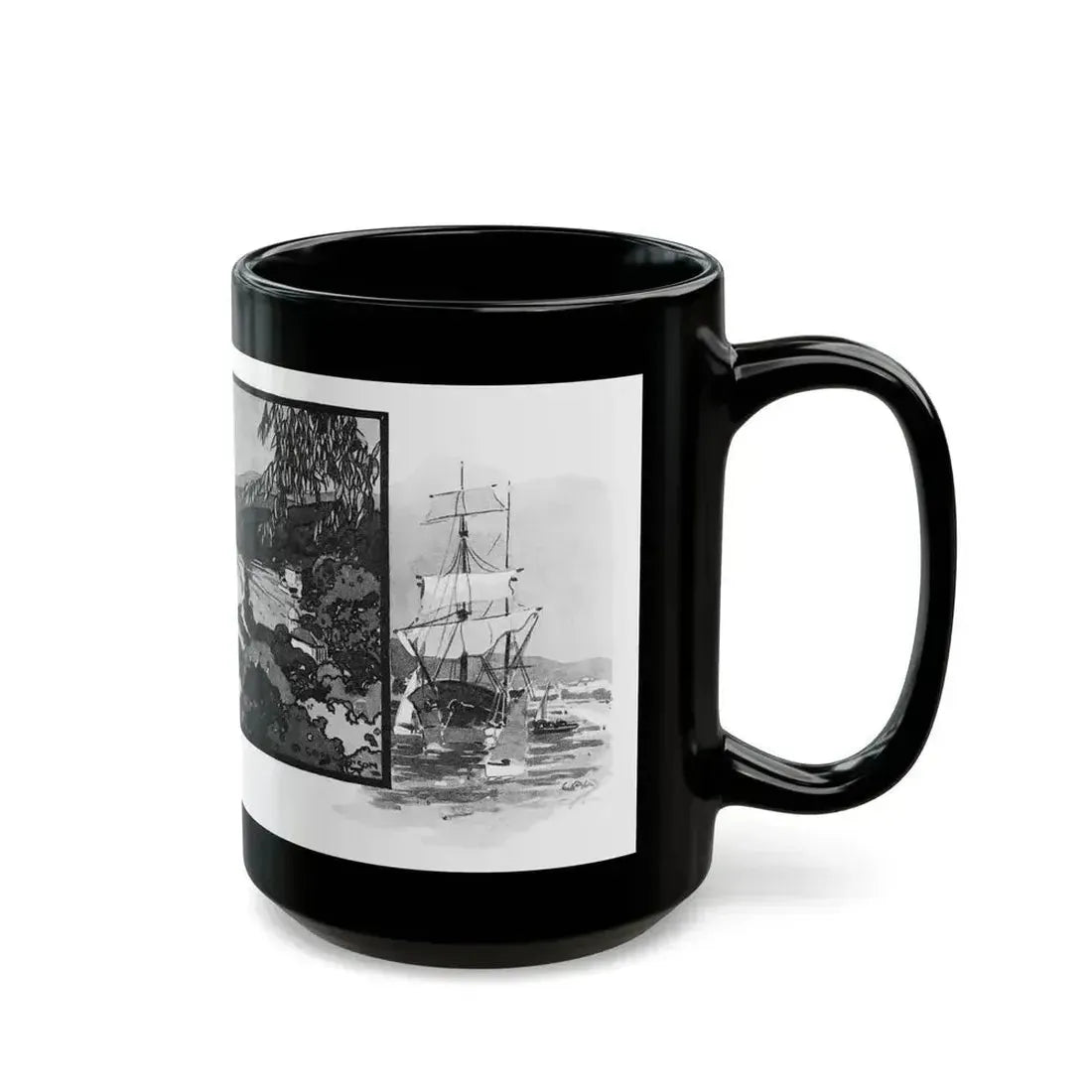 An Author In France by J. D. Beresford, Good Housekeeping magazine, 1927 - Black Coffee Mug - Go Mug Yourself