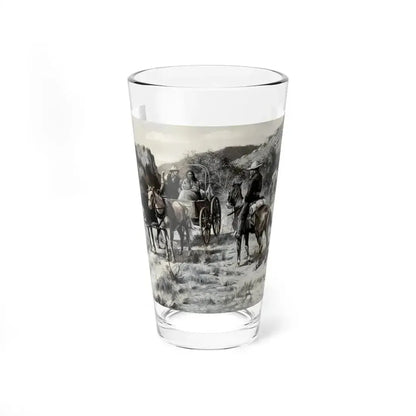 An Encounter on the Trail, 1914 (Magazine Illustration) Pint Glass 16oz 16oz - Go Mug Yourself