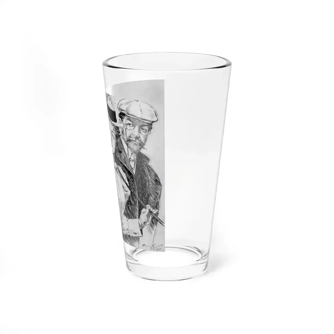 An Enthusiast, Puck interior illustration, 1897 (Magazine Illustration) Pint Glass 16oz - Go Mug Yourself