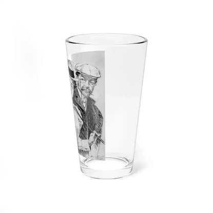 An Enthusiast, Puck interior illustration, 1897 (Magazine Illustration) Pint Glass 16oz - Go Mug Yourself