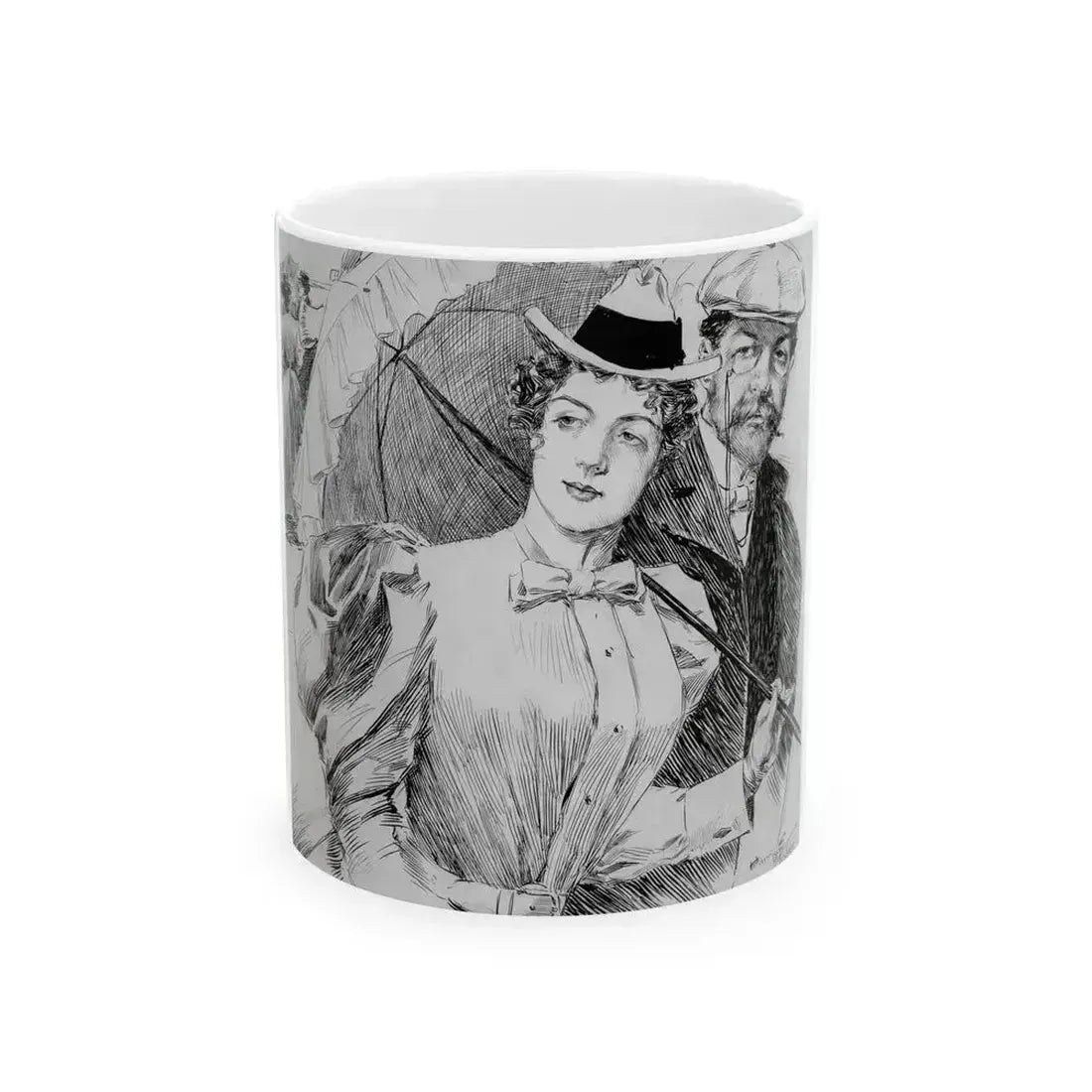 An Enthusiast, Puck interior illustration, 1897 - White Coffee Mug 11oz - Go Mug Yourself