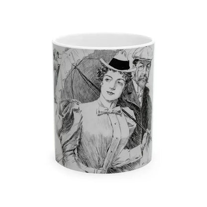 An Enthusiast, Puck interior illustration, 1897 - White Coffee Mug 11oz - Go Mug Yourself