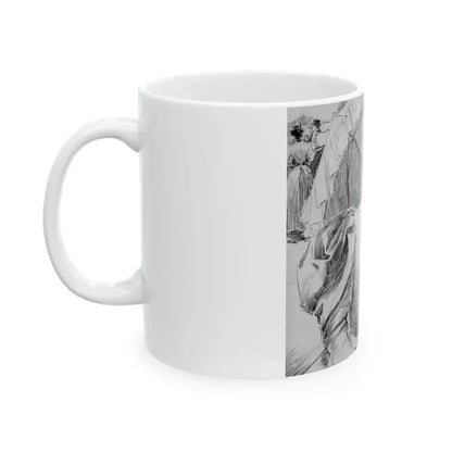 An Enthusiast, Puck interior illustration, 1897 - White Coffee Mug - Go Mug Yourself