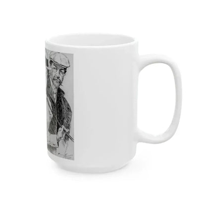 An Enthusiast, Puck interior illustration, 1897 - White Coffee Mug - Go Mug Yourself