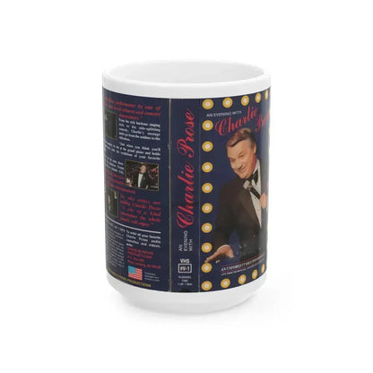AN EVENING WITH CHARLIE PROSE (VHS COVER) - White Coffee Mug 15oz - Go Mug Yourself