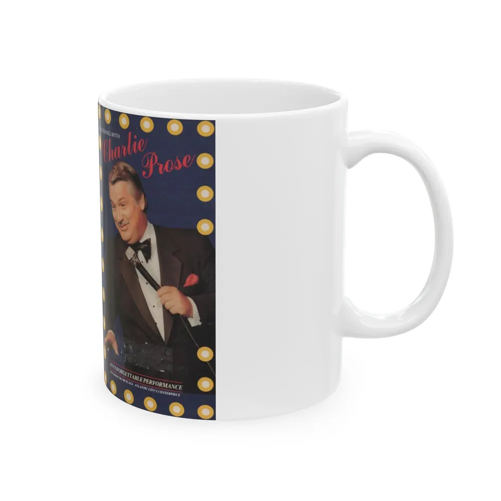 AN EVENING WITH CHARLIE PROSE (VHS COVER) - White Coffee Mug-Go Mug Yourself