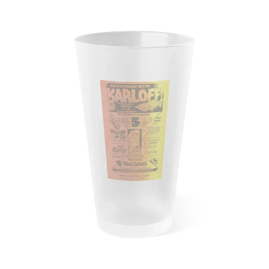 AN EVENING WITH KARLOFF Movie Poster - Frosted Pint Glass 16oz Default Title - Go Mug Yourself