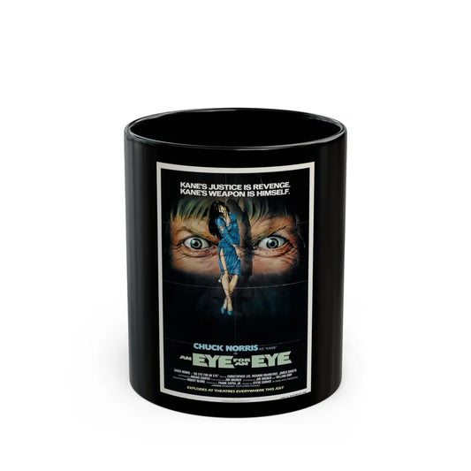 AN EYE FOR AN EYE 1981 Movie Poster - Black Coffee Mug-11oz-Go Mug Yourself