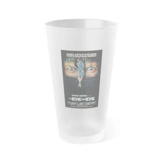 AN EYE FOR AN EYE 1981 Movie Poster - Frosted Pint Glass 16oz-16oz-Frosted-Go Mug Yourself