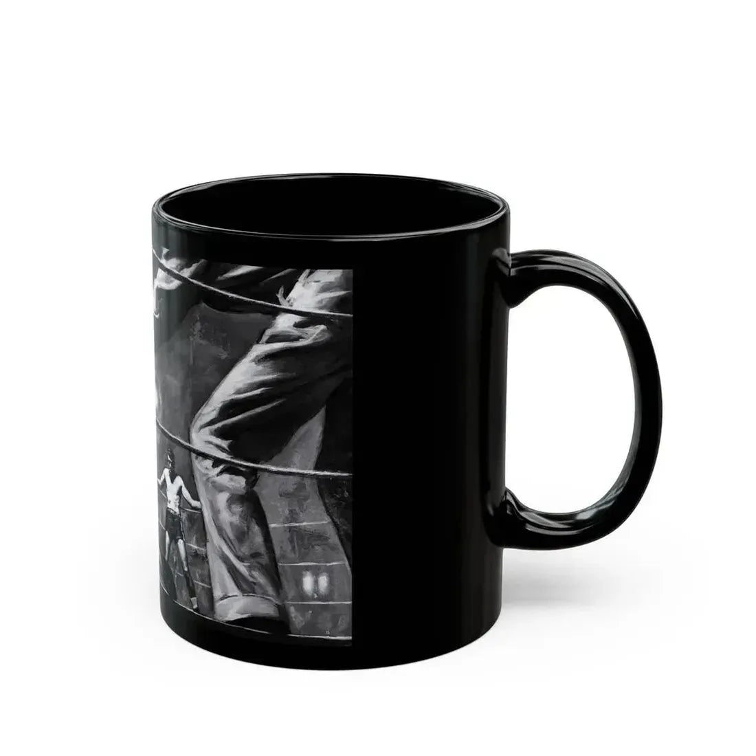 An Eye for Pugs, Real magazine, May 1957 - Black Coffee Mug - Go Mug Yourself