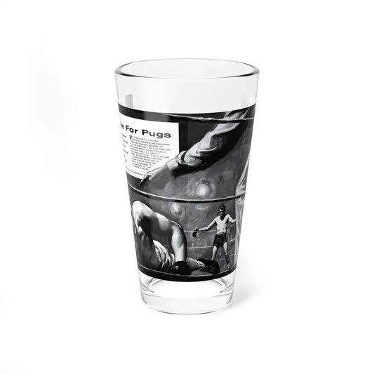 An Eye for Pugs, Real magazine, May 1957 (Magazine Illustration) Pint Glass 16oz 16oz - Go Mug Yourself