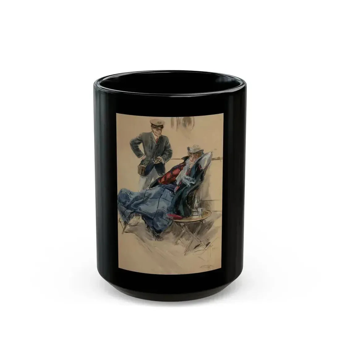 An Interesting Convalescent, 1906 - Black Coffee Mug 15oz - Go Mug Yourself