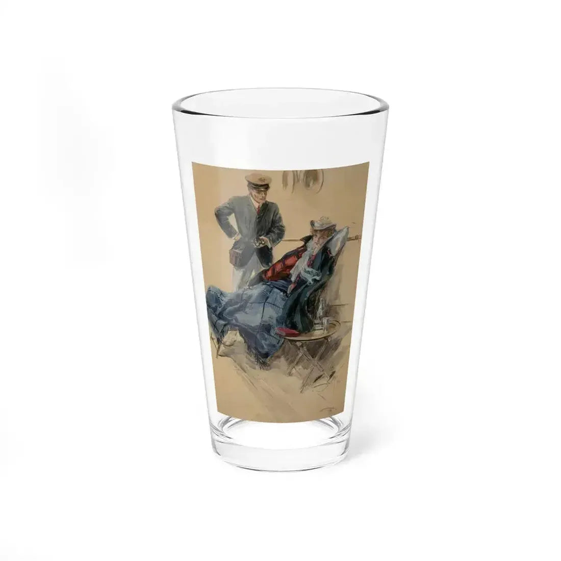 An Interesting Convalescent, 1906 (Magazine Illustration) Pint Glass 16oz 16oz - Go Mug Yourself