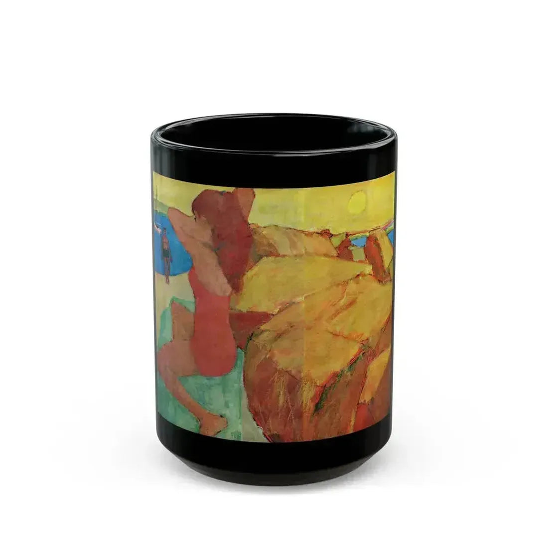 An Island of Her Own, Redbook, February 1962 - Black Coffee Mug 15oz - Go Mug Yourself