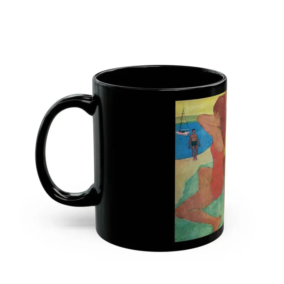 An Island of Her Own, Redbook, February 1962 - Black Coffee Mug - Go Mug Yourself